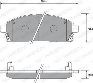 Ween 151-1371 - Komplet Pločica, disk-kočnica www.molydon.hr