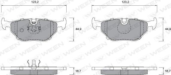 Ween 151-1200 - Komplet Pločica, disk-kočnica www.molydon.hr