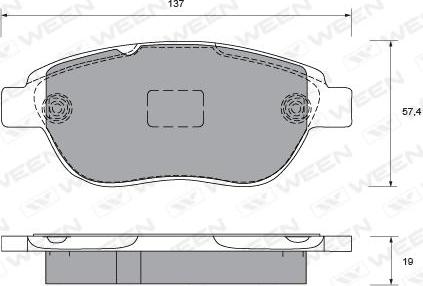 Kawe 81741 - Komplet Pločica, disk-kočnica www.molydon.hr