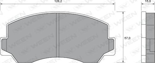 Ween 151-2025 - Komplet Pločica, disk-kočnica www.molydon.hr