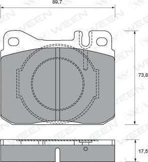 Ween 151-2074 - Komplet Pločica, disk-kočnica www.molydon.hr