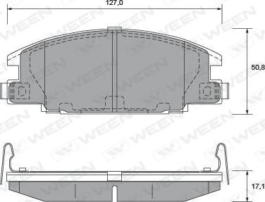 Ween 151-2160 - Komplet Pločica, disk-kočnica www.molydon.hr