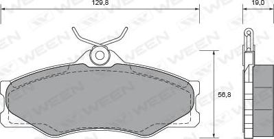 Ween 151-2399 - Komplet Pločica, disk-kočnica www.molydon.hr