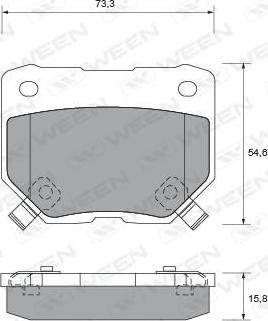 Woking P2653.00 - Komplet Pločica, disk-kočnica www.molydon.hr