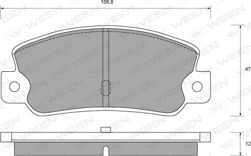 Ween 151-2376 - Komplet Pločica, disk-kočnica www.molydon.hr