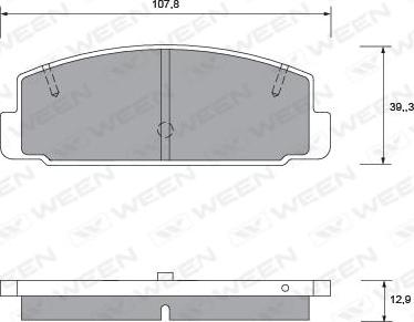 Ween 151-2281 - Komplet Pločica, disk-kočnica www.molydon.hr