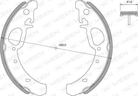 Ween 152-2470 - Komplet kočnica, bubanj kočnice www.molydon.hr