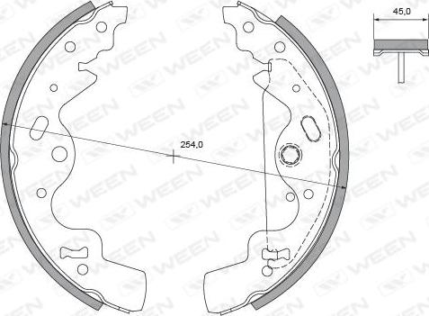 Ween 152-2133 - Komplet kočnica, bubanj kočnice www.molydon.hr