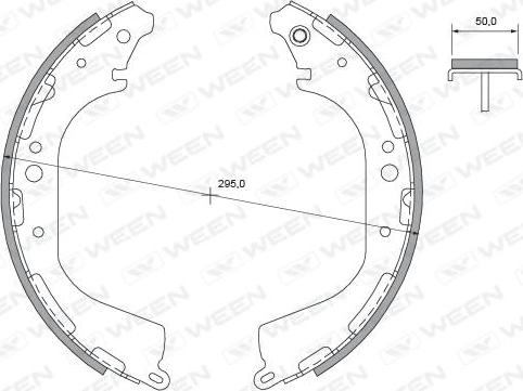 Ween 152-2394 - Komplet kočnica, bubanj kočnice www.molydon.hr