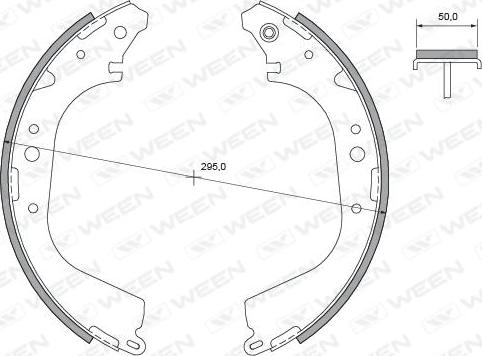 Ween 152-2356 - Komplet kočnica, bubanj kočnice www.molydon.hr