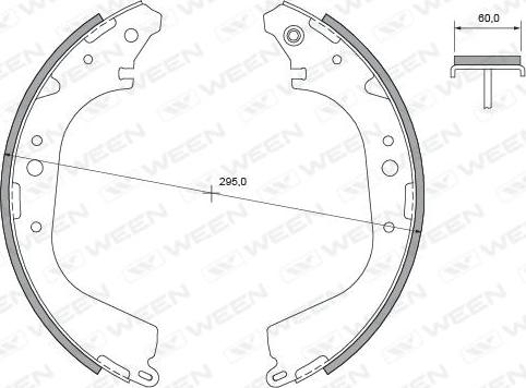 Ween 152-2357 - Komplet kočnica, bubanj kočnice www.molydon.hr