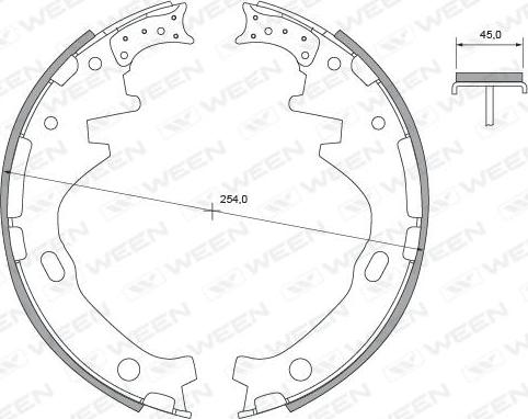 Ween 152-2363 - Komplet kočnica, bubanj kočnice www.molydon.hr