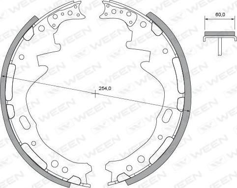 Ween 152-2362 - Komplet kočnica, bubanj kočnice www.molydon.hr