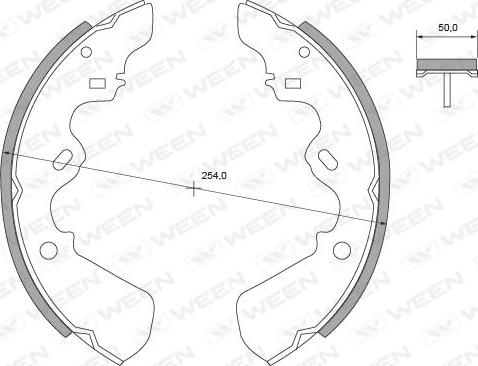 Ween 152-2201 - Komplet kočnica, bubanj kočnice www.molydon.hr