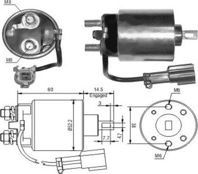 WE PARTS 471480023 - Elektromagnetni Prekidač, starter www.molydon.hr