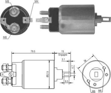 WE PARTS 471480022 - Elektromagnetni Prekidač, starter www.molydon.hr