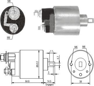 WE PARTS 471480199 - Elektromagnetni Prekidač, starter www.molydon.hr