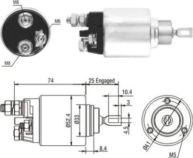 WE PARTS 471480144 - Elektromagnetni Prekidač, starter www.molydon.hr