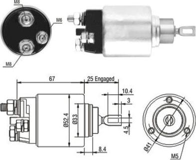 WE PARTS 471480151 - Elektromagnetni Prekidač, starter www.molydon.hr