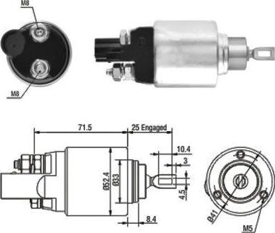 WE PARTS 471480132 - Elektromagnetni Prekidač, starter www.molydon.hr