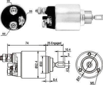 WE PARTS 471480129 - Elektromagnetni Prekidač, starter www.molydon.hr