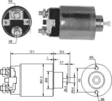 WE PARTS 471480179 - Elektromagnetni Prekidač, starter www.molydon.hr