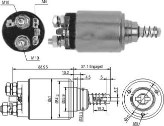 WE PARTS 471480213 - Elektromagnetni Prekidač, starter www.molydon.hr