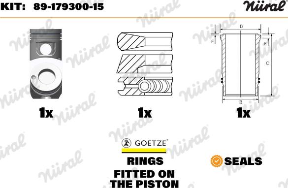 Wilmink Group WG1176422 - Set za popravak, klip/kosuljica cilindra www.molydon.hr