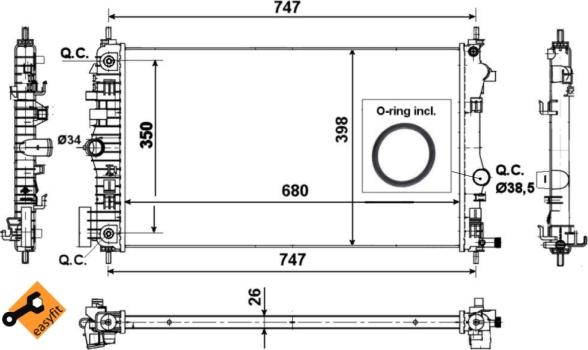 Wilmink Group WG1722593 - Hladnjak, hladjenje motora www.molydon.hr