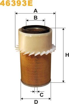 WIX Filters 46393E - Filter za zrak www.molydon.hr