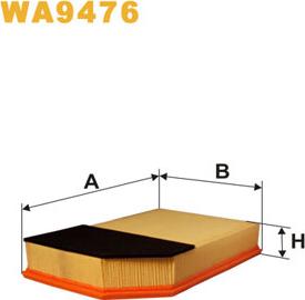 WIX Filters WA9476 - Filter za zrak www.molydon.hr