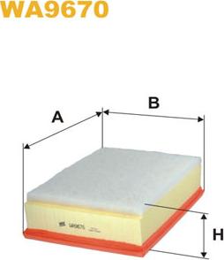 WIX Filters WA9670 - Filter za zrak www.molydon.hr