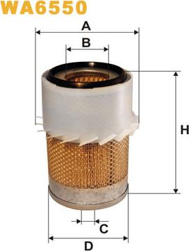 WIX Filters WA6550 - Filter za zrak www.molydon.hr