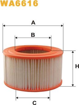 WIX Filters WA6616 - Filter za zrak www.molydon.hr