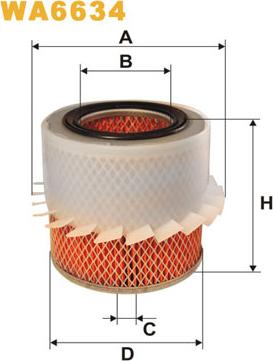 WIX Filters WA6634 - Filter za zrak www.molydon.hr