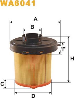 WIX Filters WA6041 - Filter za zrak www.molydon.hr