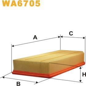 WIX Filters WA6705 - Filter za zrak www.molydon.hr