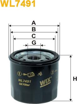 WIX Filters WL7491 - Filter za ulje www.molydon.hr