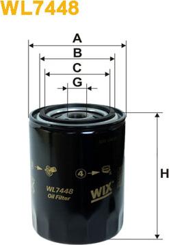 WIX Filters WL7448 - Filter za ulje www.molydon.hr