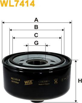 WIX Filters WL7414 - Filter za ulje www.molydon.hr