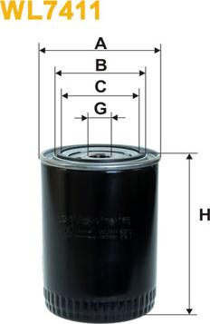 WIX Filters WL7411 - Filter za ulje www.molydon.hr