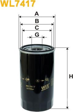 WIX Filters WL7417 - Filter za ulje www.molydon.hr