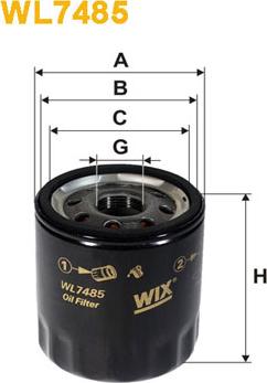 WIX Filters WL7485 - Filter za ulje www.molydon.hr