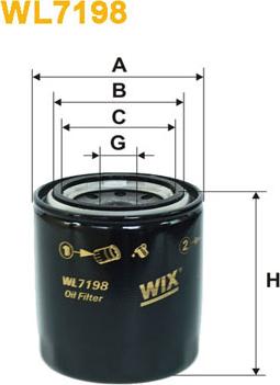 WIX Filters WL7198 - Filter za ulje www.molydon.hr