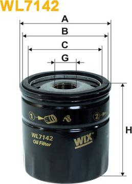 WIX Filters WL7142 - Filter za ulje www.molydon.hr