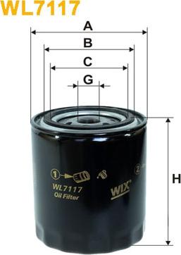 WIX Filters WL7117 - Filter za ulje www.molydon.hr