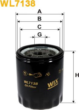 WIX Filters WL7138 - Filter za ulje www.molydon.hr