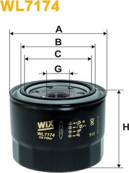 WIX Filters WL7174 - Filter za ulje www.molydon.hr