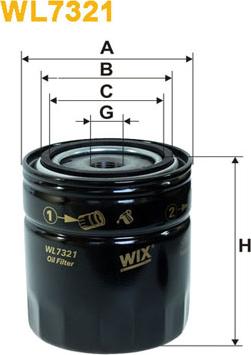 WIX Filters WL7321 - Filter za ulje www.molydon.hr