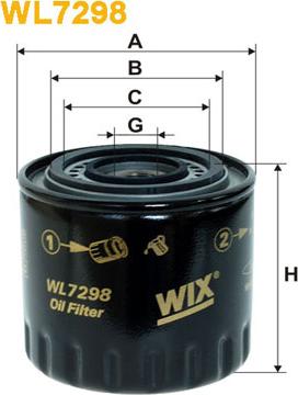 WIX Filters WL7298 - Filter za ulje www.molydon.hr